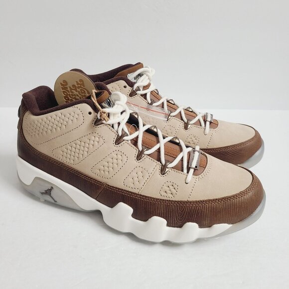 NEW Nike Air Jordan 9 G Golf Shoes Masters Woodgrain FN6929-200 Size 10 Brown main image 6